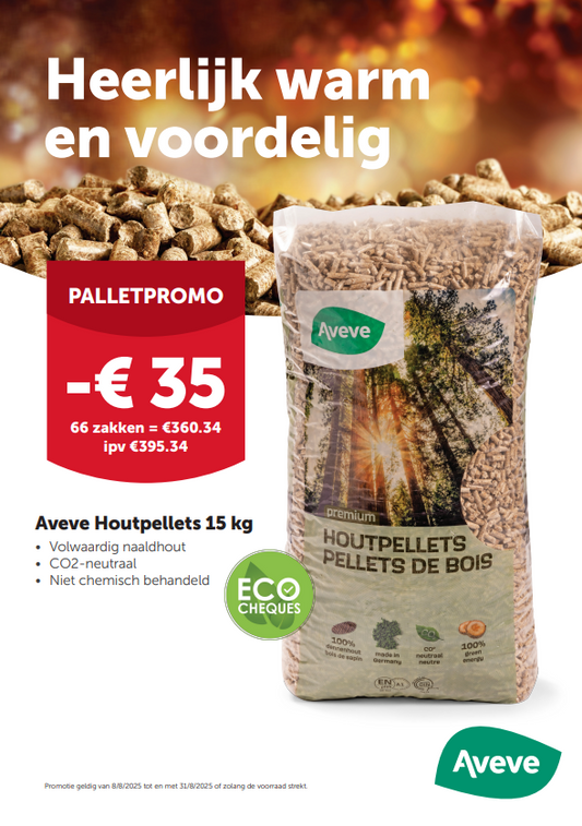 AVEVE HOUTPELLETS-1 PAL 66x15KG-975KG